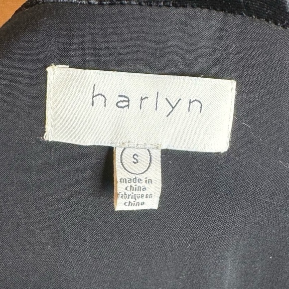 ANTHROPOLOGIE HARLYN Velvet Black Tuxedo Jumpsuit size S - Picture 10 of 13